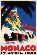 6 Monaco Grand Prix Vintage Advert A4 Photo Print