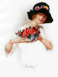 6 Peonies 1921 Vintage Advert A4 Photo Print