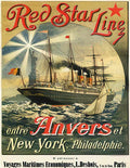 6 Red Star Line 18 Vintage Advert A4 Photo Print