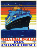 6 Royal Mail Line Vintage Advert A4 Photo Print