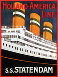 6 SS Statendam Vintage Advert A4 Photo Print
