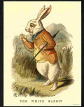 6 alice in wonderland white rabbit 2 Advert A4 Photo Print