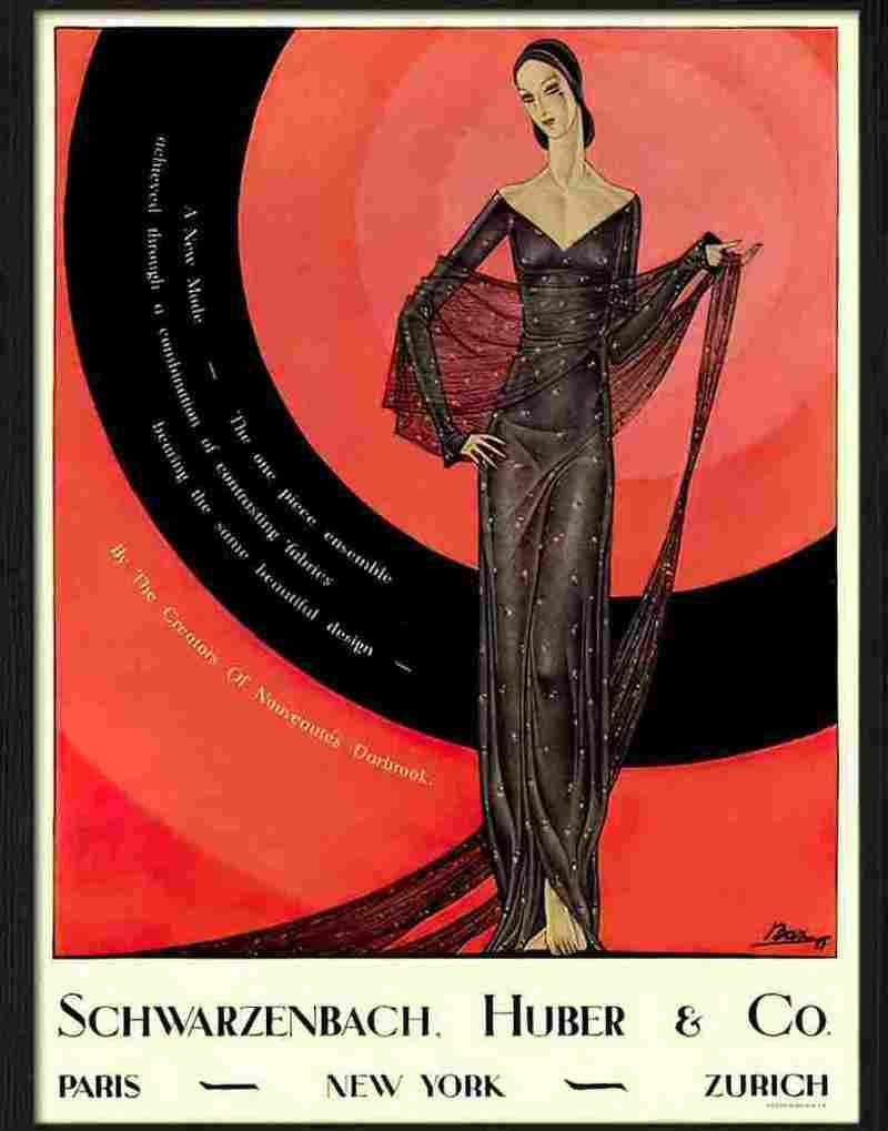 6 art deco fashion advert 2 Advert A4 Photo Print