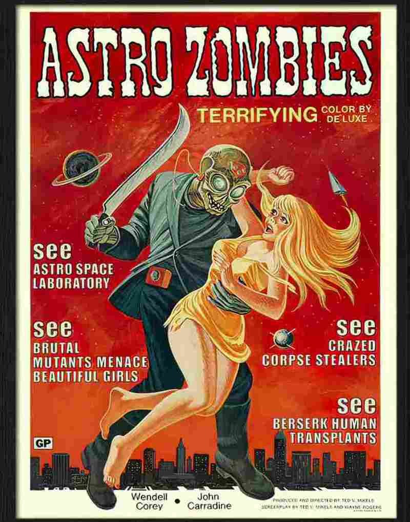 6 astro zombies movie poster Advert A4 Photo Print