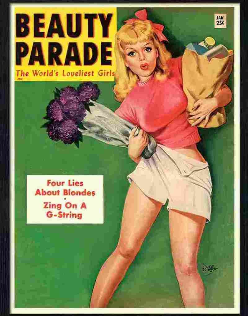 6 beauty parade glamour magazine 1950s Advert A4 Photo Print