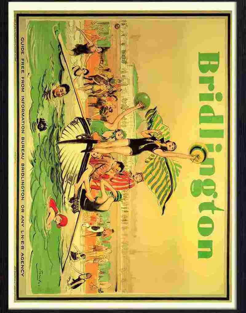 6 bridlington w barribal rail travel poster 1925 Advert A4 Photo Print