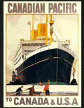 6 canadian pacific crusie liner poster 1920s Advert A4 Photo Print