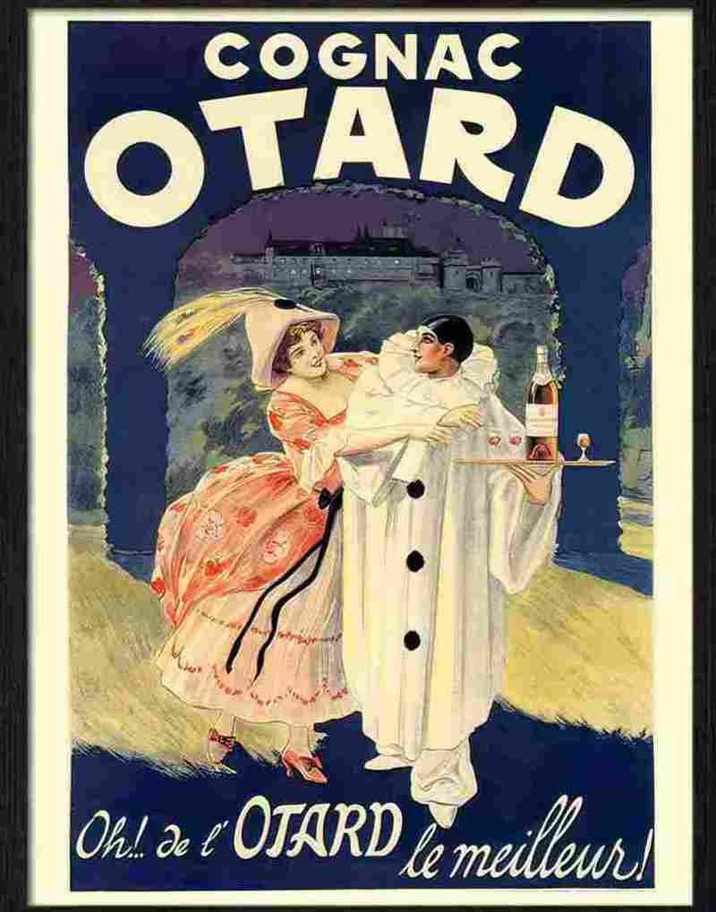 6 cognac otard drinks advertisement poster 1920s Advert A4 Photo Print