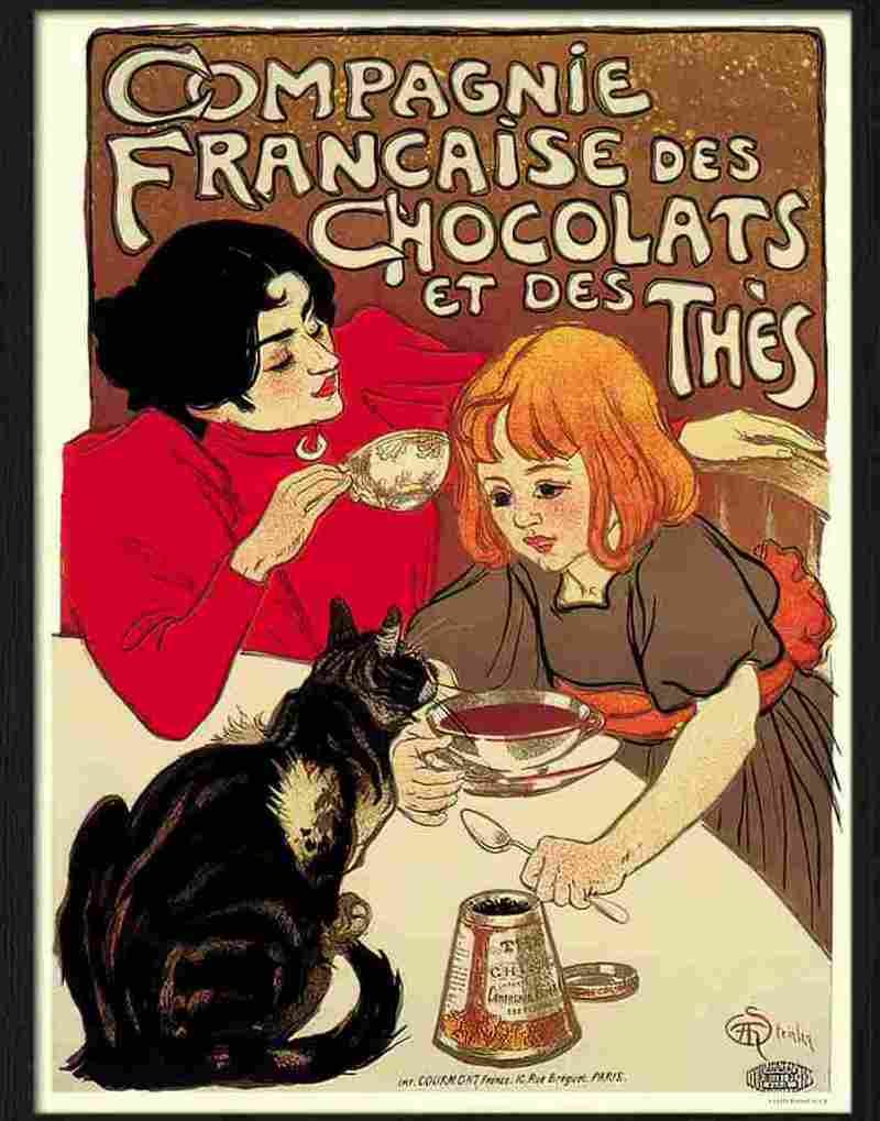 6 compagnie francaise chocolate Advert A4 Photo Print