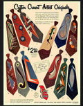 6 cutter cravat ties Advert A4 Photo Print