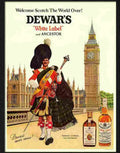 6 dewars white label scotch whisky Advert A4 Photo Print