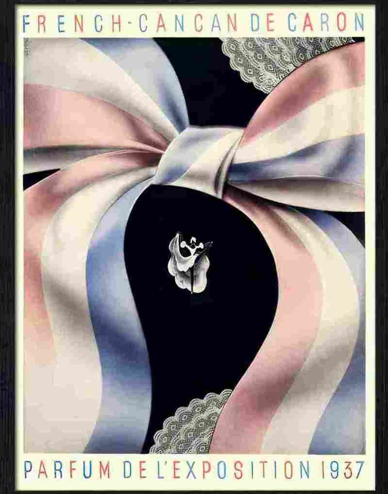 6 french can can perfume art deco advert 1937 Advert A4 Photo Print