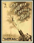 6 human cannon ball Advert A4 Photo Print