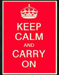 6 keep calm and carry on war poster Advert A4 Photo Print