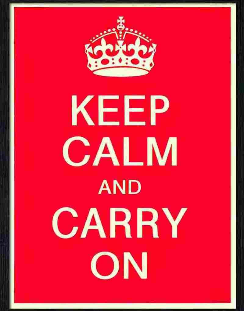 6 keep calm and carry on war poster Advert A4 Photo Print