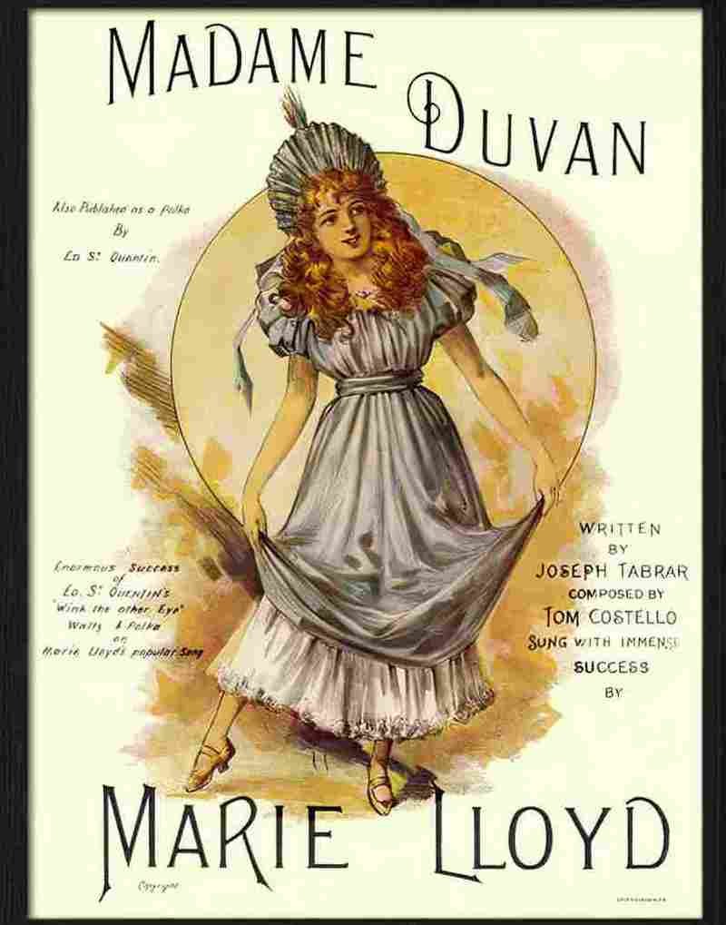6 madame duvan marie lloyd Advert A4 Photo Print