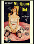 6 marijuana girl Advert A4 Photo Print