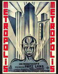 6 metropolis french movie poster 1920s Advert A4 Photo Print
