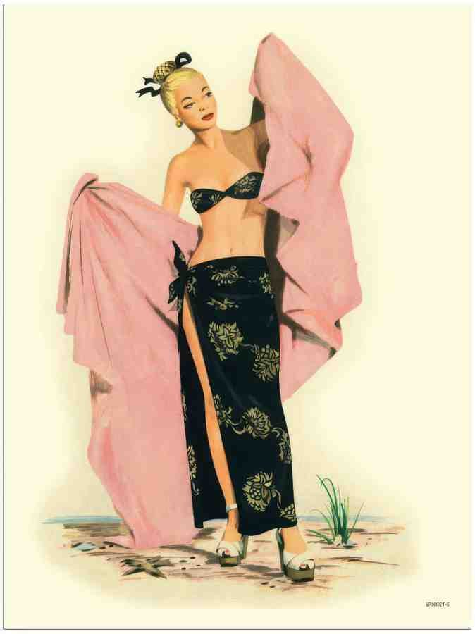 6 pin up 1940s 2 Vintage Advert A4 Photo Print