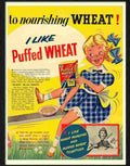 6 puffed wheat breakfast advert 1950s Advert A4 Photo Print
