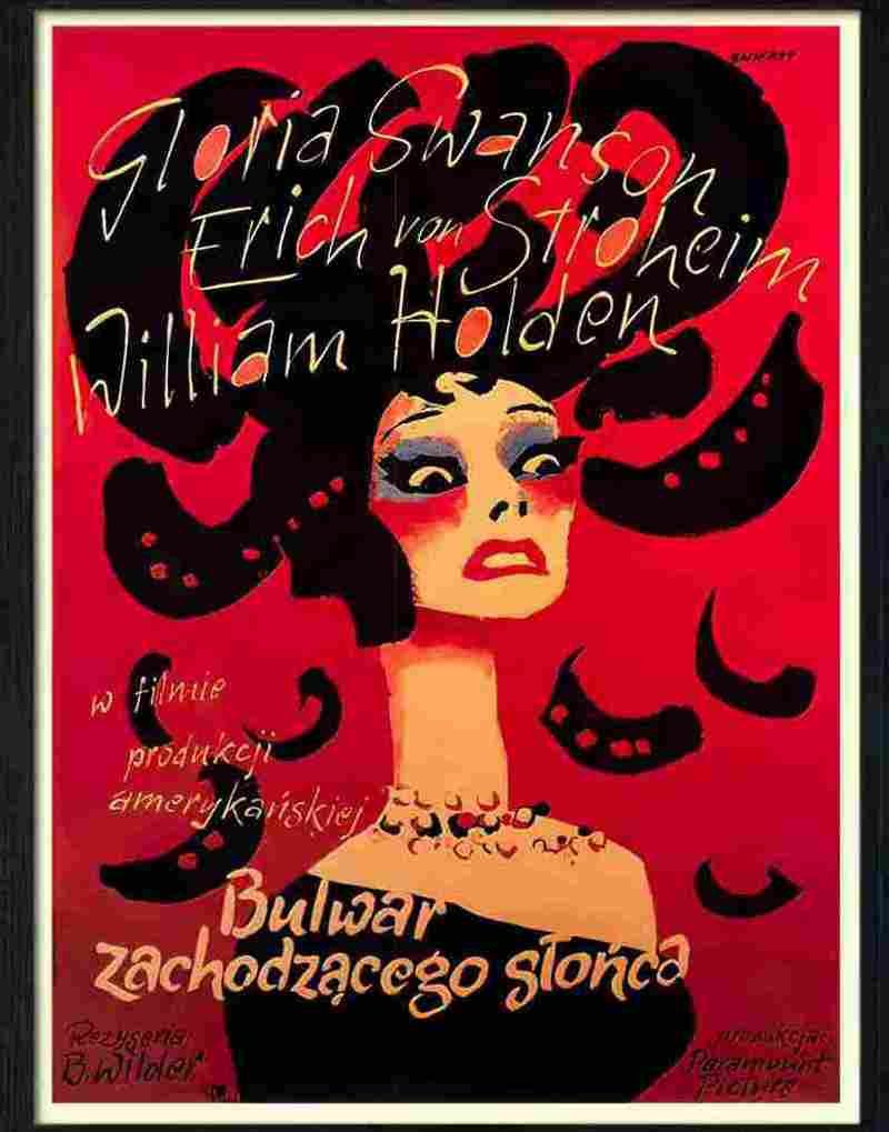6 sunset boulevard billy wilder movie poster 1950s Advert A4 Photo Print