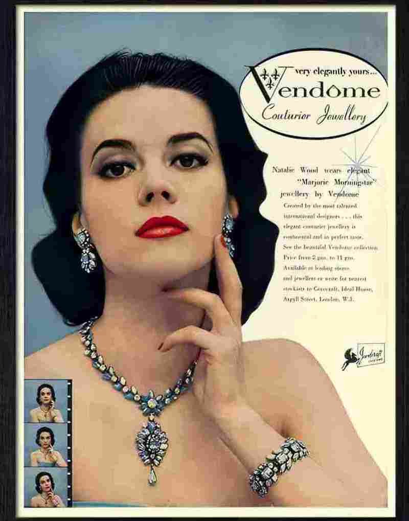 6 vandome perfume advert natalie wood 1950s 2 Advert A4 Photo Print