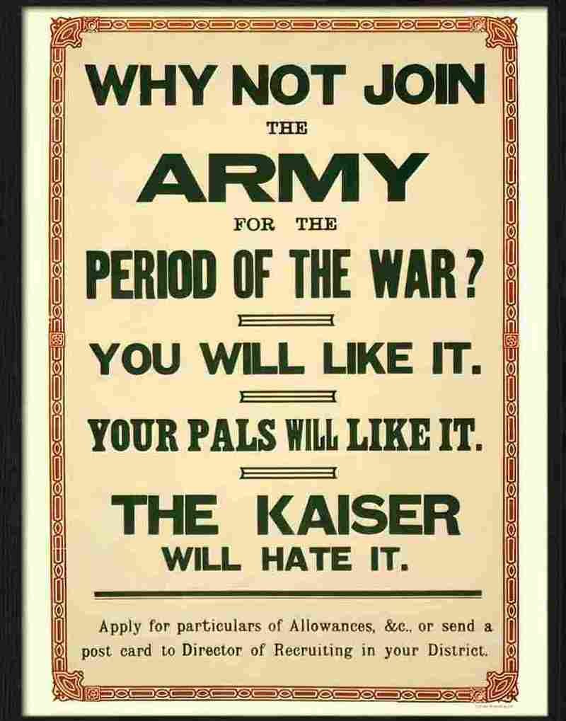 6 why not join the army war poster 2 Advert A4 Photo Print