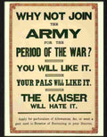 6 why not join the army war poster Advert A4 Photo Print