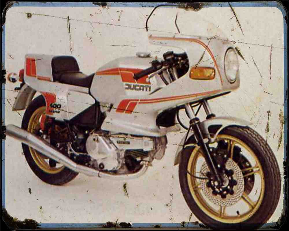 600 Slpantah 4 A4 Photo Print Motorbike Vintage Aged