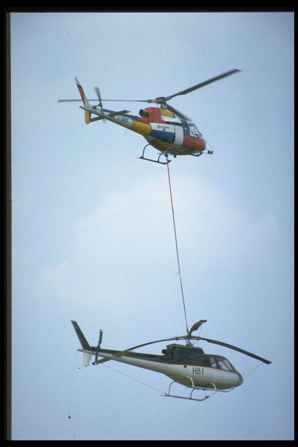 601006 French Ecureuils Light Helicopter A4 Photo Print