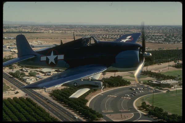 601030 Grumman F6F Hellcat, Chino Air Museum A4 Photo Print