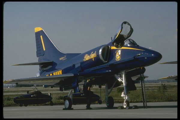 601032 McDonnell Douglas A4 Skyhawk, Blue Angels A4 Photo Print
