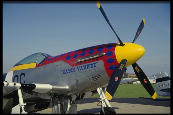 601065 P51 Mustang, Nose Cone propeller Showing Nose Art A4 Photo Print