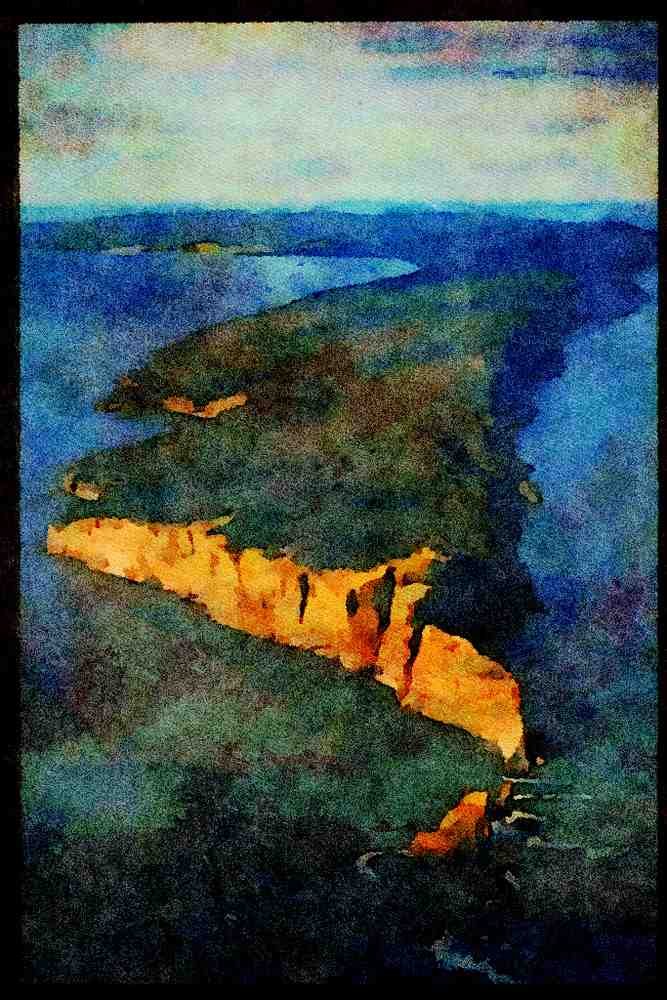 603011 Cape Split, Nova Scotia, Canada A4 Limited Edition Watercolour Print