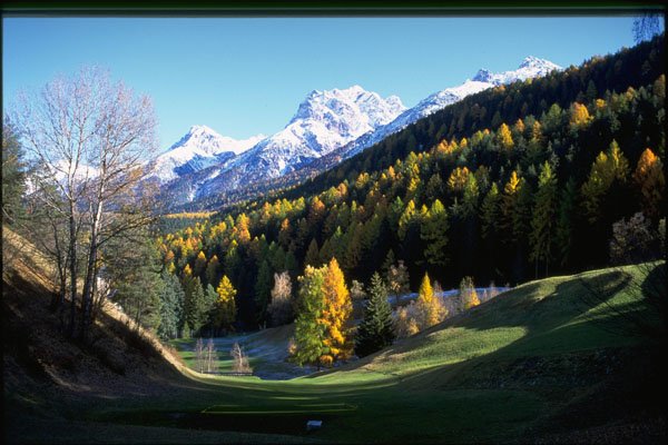 603013 Landscape Of The Graubuenden, Switzerland A4 Photo Print
