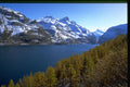 603015 Lake Of Sils In Graubuenden, Switzerland A4 Photo Print