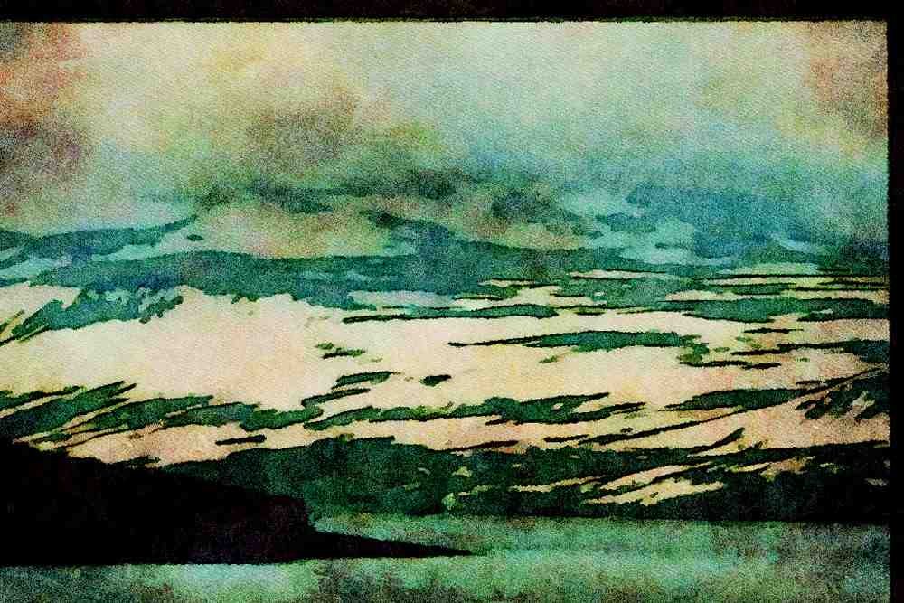603021 The Hardanger Barrens National Park, Norway A4 Limited Edition Watercolour Print