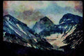 603032 Rockies Along The Trans Canada Highway, Alberta, Canada A4 Limited Edition Watercolour Print
