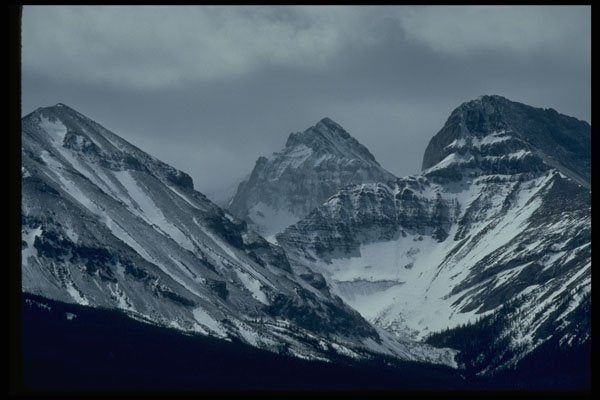 603032 Rockies Along The Trans Canada Highway, Alberta, Canada A4 Photo Print