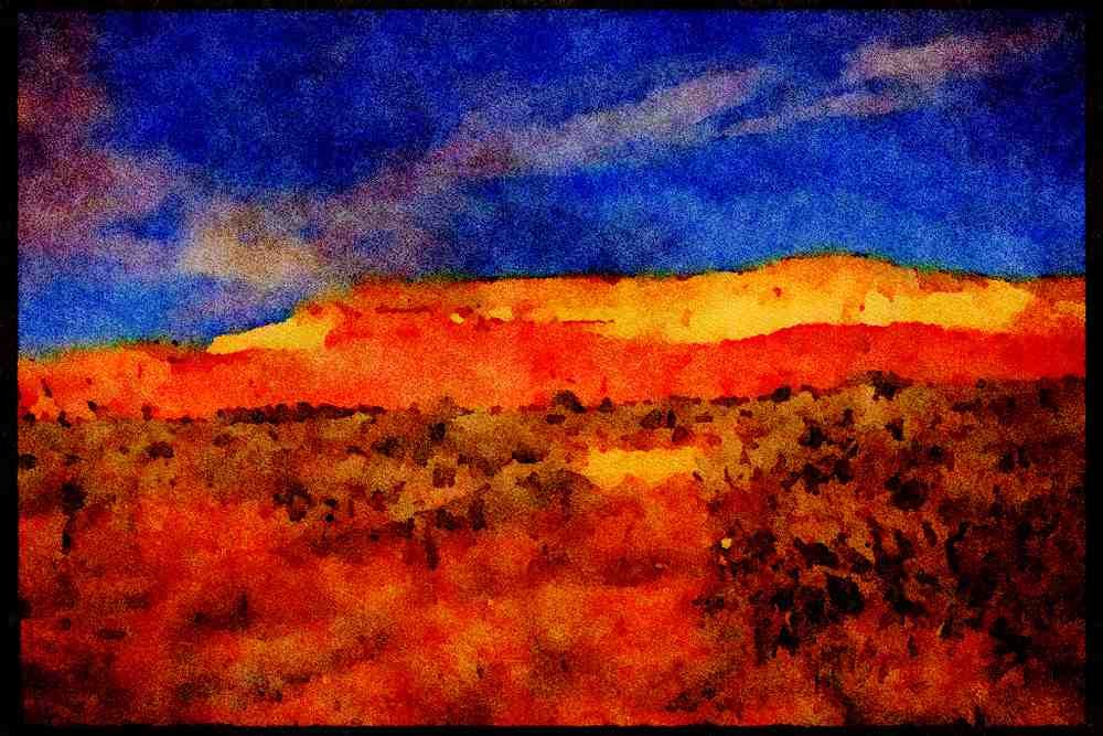 603035 Rock Formations, Utah, U.S.A. A4 Limited Edition Watercolour Print