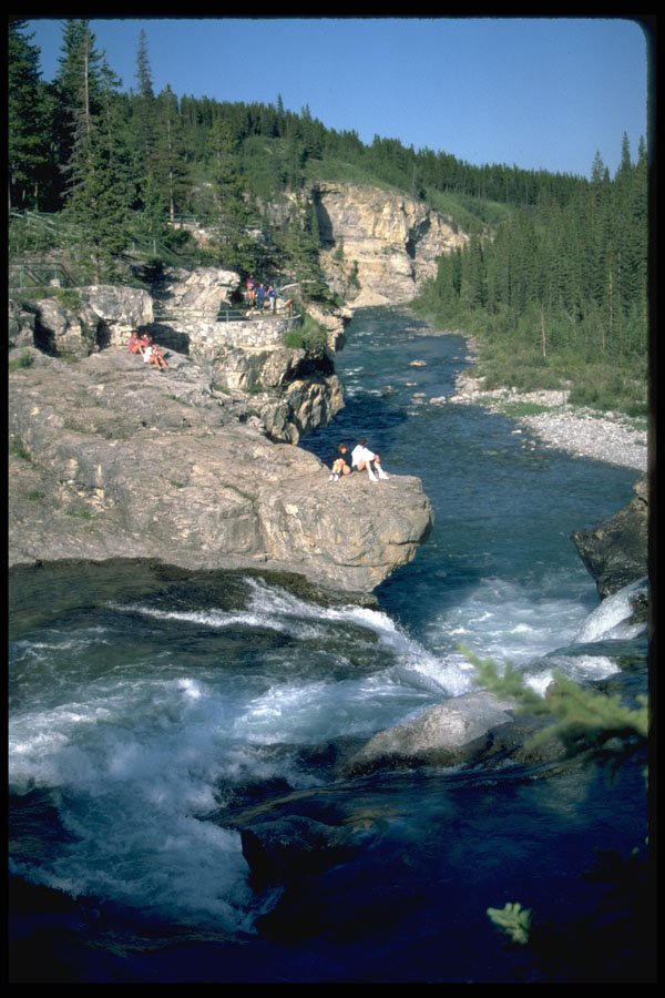603041 Bow Falls, Alberta, Canada A4 Photo Print