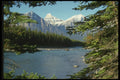 603059 Mountaintop With River, Jasper, Alberta, Canada A4 Photo Print