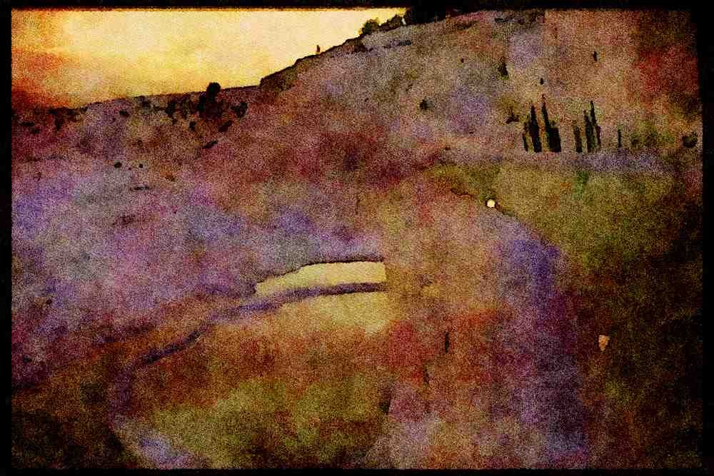 603062 Pamukkale, Hot Water In Basins, Turkey A4 Limited Edition Watercolour Print