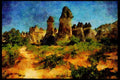 603064 Capadocia Fairy Chimneys, Turkey A4 Limited Edition Watercolour Print