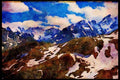 603077 Alps National Park, France A4 Limited Edition Watercolour Print