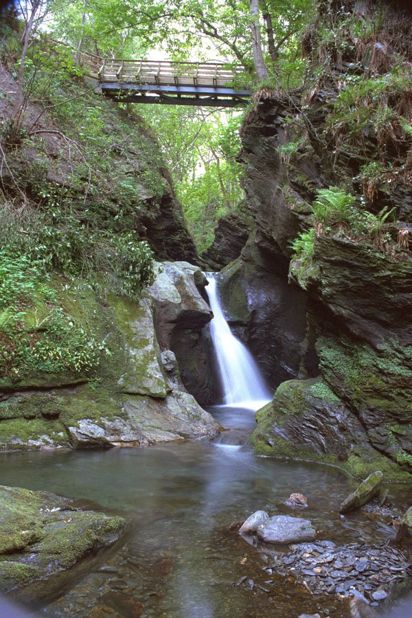 603079 Waterfall At Glen Maye, Isle Of Man, England A4 Photo Print