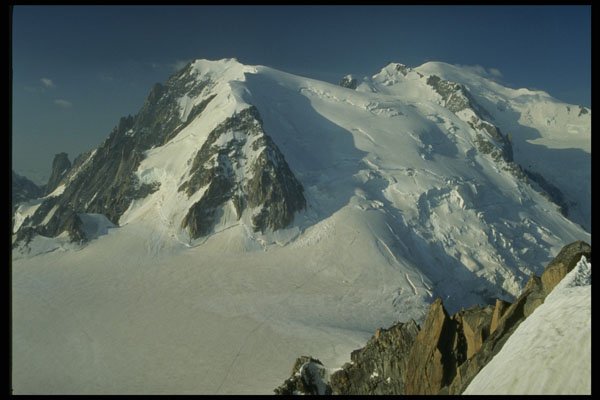 603082 Mont Blanc In Summer, Alps, France A4 Photo Print