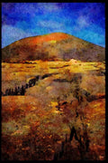 603083 Volcanic Landscape, Lanzarote A4 Limited Edition Watercolour Print