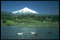 603088 Lake Villarica And Volcano, Chile A4 Photo Print