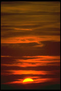 604004 Sinking Sun A4 Photo Print